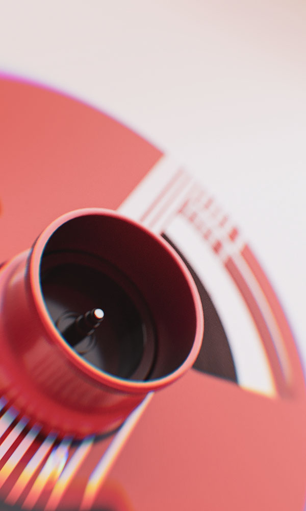 Macro photography style frame focusing on the central dark metal spindle hub mechanism with high-fidelity texture and subtle chromatic aberration.